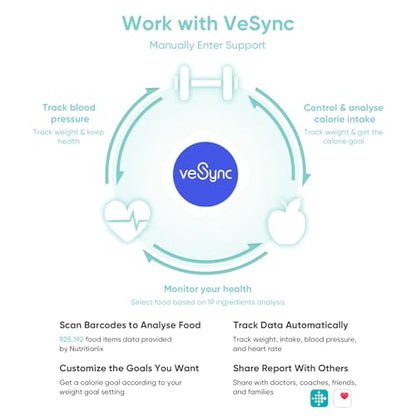Etekcity Digital Body Weight Bathroom Scale, Large Blue LCD Backlight Display, High Precision Measurements,6mm Tempered Glass, 400 Pounds