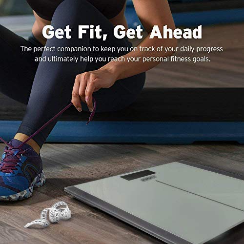 Etekcity Digital Body Weight Bathroom Scale, Large Blue LCD Backlight Display, High Precision Measurements,6mm Tempered Glass, 400 Pounds