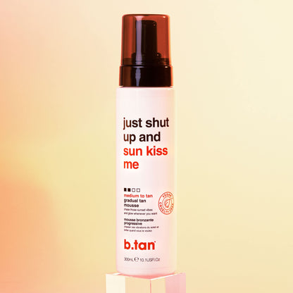 b.tan Dark Self Tanner Mousse | Get Tanned - Best, 1 Hour Express Sunless Tanning Foam, No Fake Tan Smell, Ultra Dark Bronzing Glow, Face & Body, Vegan, Cruelty Free, 6.7 Fl Oz