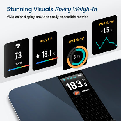 Etekcity Digital Body Weight Bathroom Scale, Large Blue LCD Backlight Display, High Precision Measurements,6mm Tempered Glass, 400 Pounds