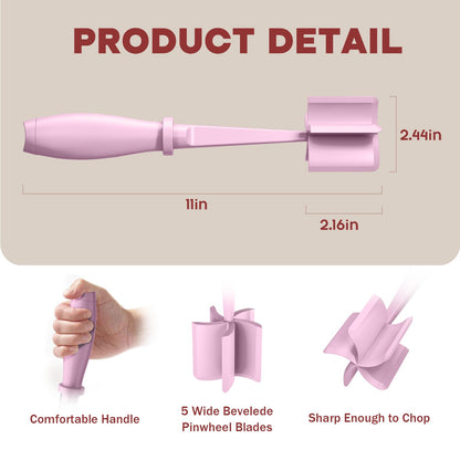 Meat Chopper, Hamburger Grinder, Premium Heat Resistant Smasher for Ground Beef, Burger Grinder Nylon Potato Mix Tool, Meat & Poultry Tenderizers-Black