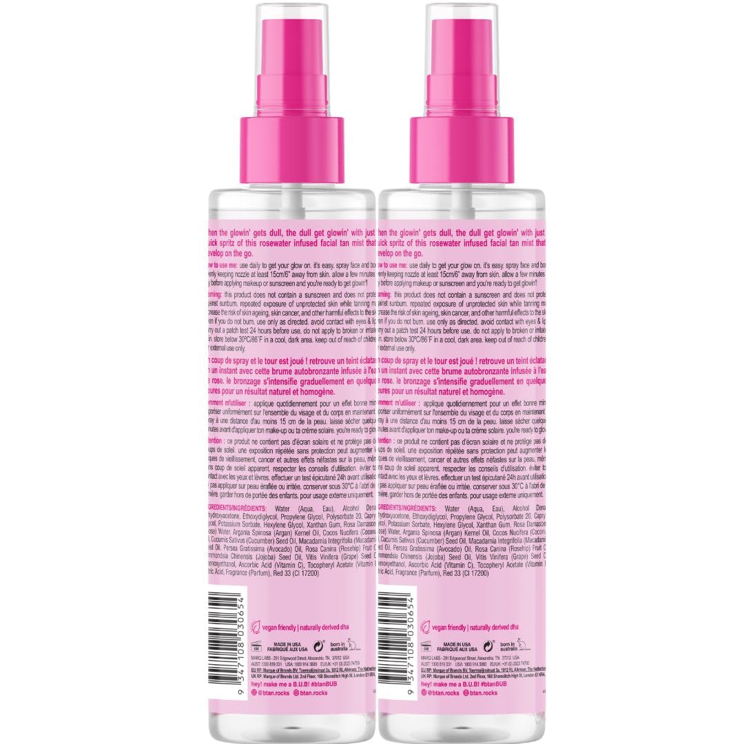 b.tan Dark Self Tanner Mousse | Get Tanned - Best, 1 Hour Express Sunless Tanning Foam, No Fake Tan Smell, Ultra Dark Bronzing Glow, Face & Body, Vegan, Cruelty Free, 6.7 Fl Oz