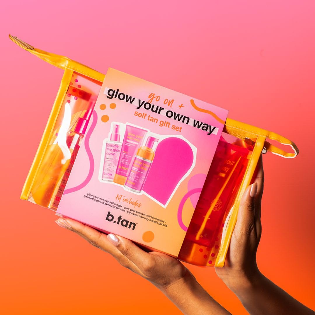 b.tan Dark Self Tanner Mousse | Get Tanned - Best, 1 Hour Express Sunless Tanning Foam, No Fake Tan Smell, Ultra Dark Bronzing Glow, Face & Body, Vegan, Cruelty Free, 6.7 Fl Oz