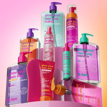 b.tan Dark Self Tanner Mousse | Get Tanned - Best, 1 Hour Express Sunless Tanning Foam, No Fake Tan Smell, Ultra Dark Bronzing Glow, Face & Body, Vegan, Cruelty Free, 6.7 Fl Oz