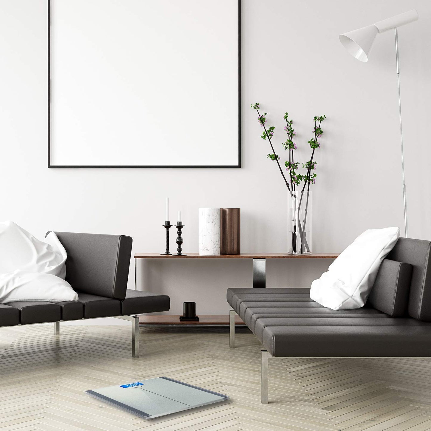 Etekcity Digital Body Weight Bathroom Scale, Large Blue LCD Backlight Display, High Precision Measurements,6mm Tempered Glass, 400 Pounds