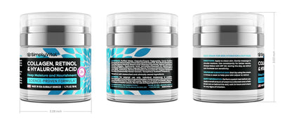 Anti-Aging Face Moisturizer with Retinol, Collagen & Hyaluronic Acid - Made in USA - Moisturizer Face Cream for Women & Men - Firming & Hydrating Neck Cream - Day & Night Skin Care - 1.7 fl oz