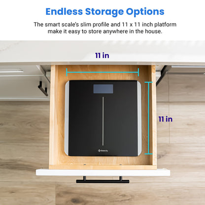 Etekcity Digital Body Weight Bathroom Scale, Large Blue LCD Backlight Display, High Precision Measurements,6mm Tempered Glass, 400 Pounds
