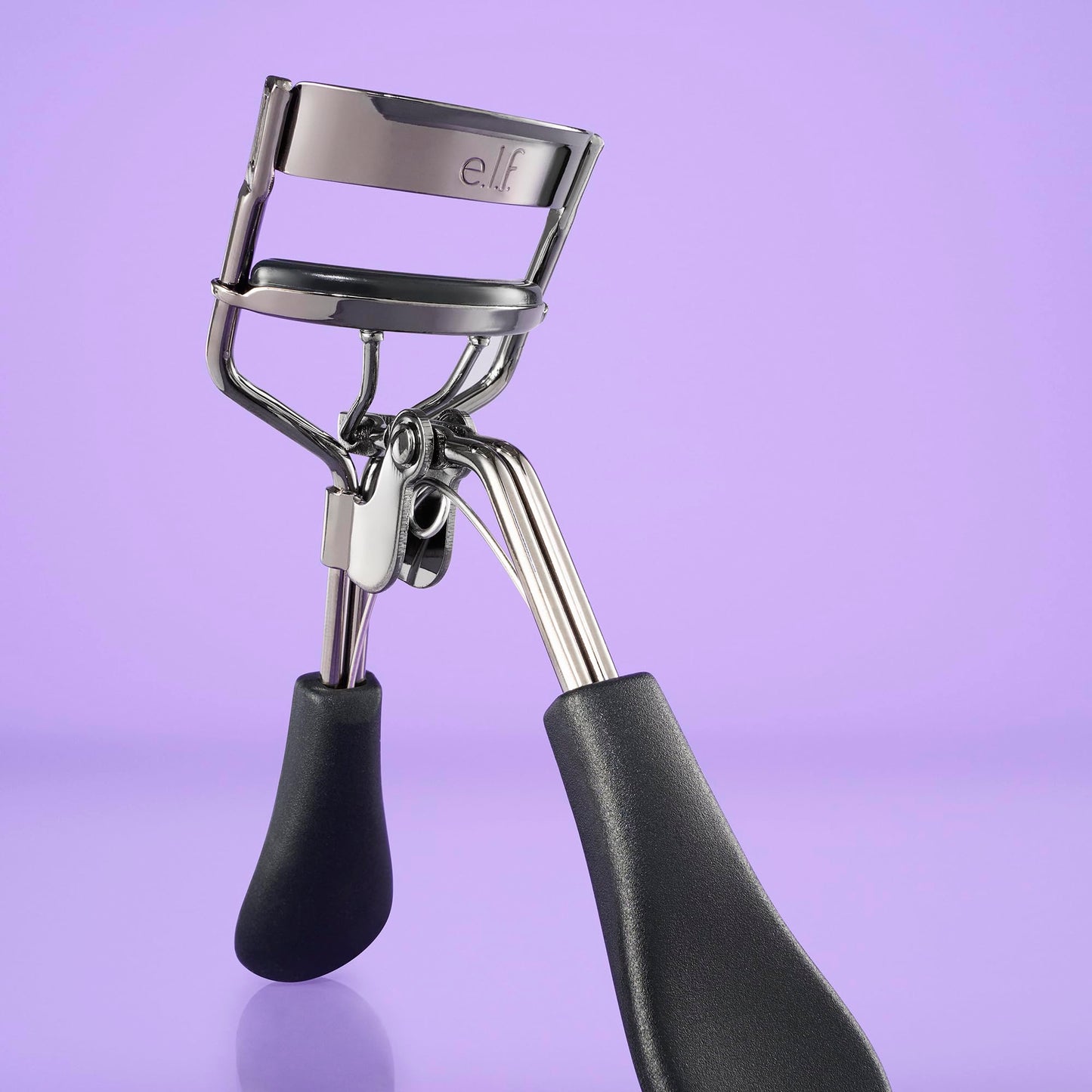 e.l.f. Pro Eyelash Curler, Strong, Contoured, Eye-Opening, Voluminous Lashes, Includes Additional Rubber Replacement Pad, Silver
