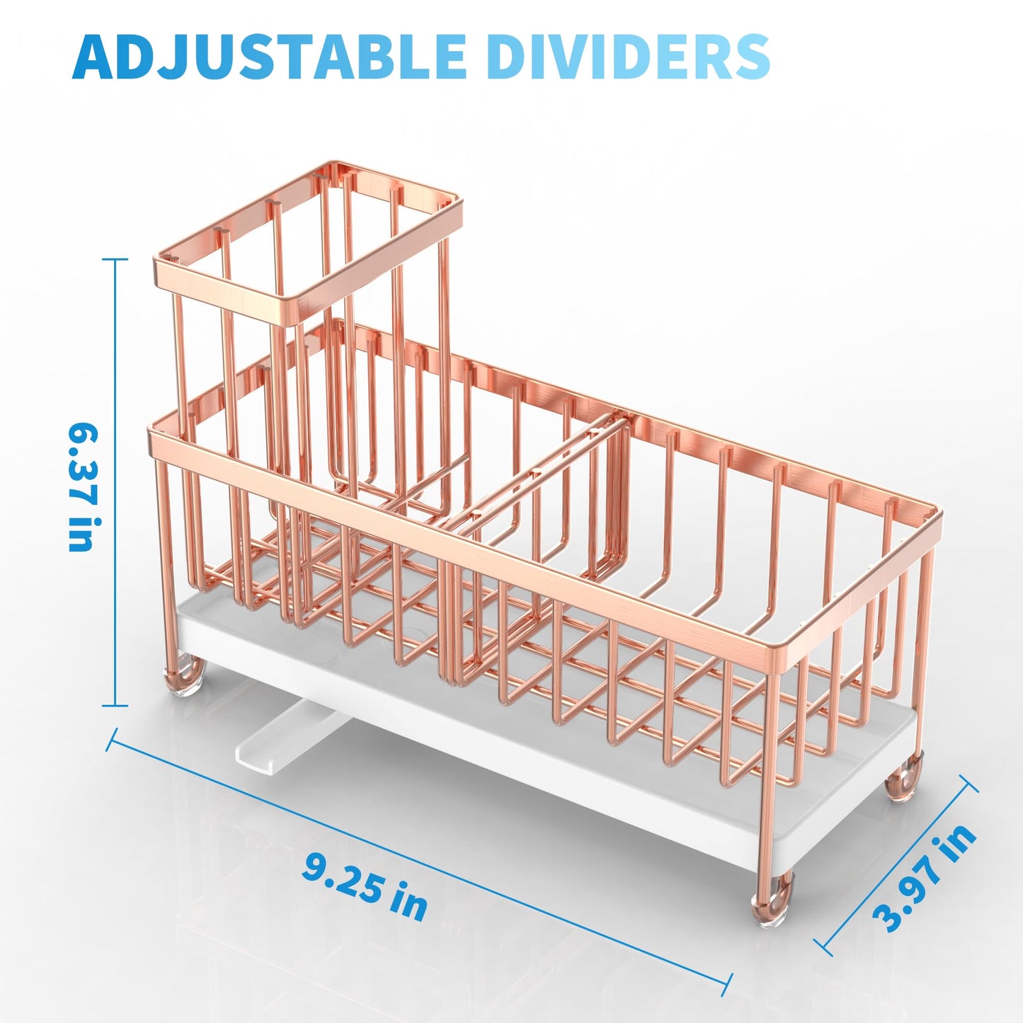 Cisily Black Sponge Holder for Kitchen Sink, Sink Caddy Organizer with High Brush Holder, Kitchen Countertop Organizers and Storage Essentials, Rustproof 304 Stainless Steel, Soap Dispenser Organize