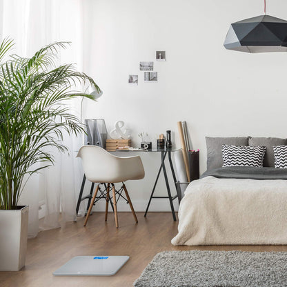 Etekcity Digital Body Weight Bathroom Scale, Large Blue LCD Backlight Display, High Precision Measurements,6mm Tempered Glass, 400 Pounds