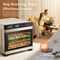 COSORI Food Dehydrator, Bigger Than 7 Trays With Large 6.5" Drying Space, 600W Power Saves More Time Than 480W, 165°F Dehydrated Dryer for Jerky, Dog Treats, Herbs, Meat, Fruit, and Yogurt, Silver