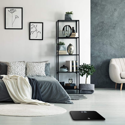 Etekcity Digital Body Weight Bathroom Scale, Large Blue LCD Backlight Display, High Precision Measurements,6mm Tempered Glass, 400 Pounds